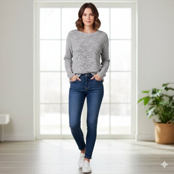 Philosophy Women's Republic Sweater Knit Pullover Dreamy Ivory Black Size M - Picture 3 of 13